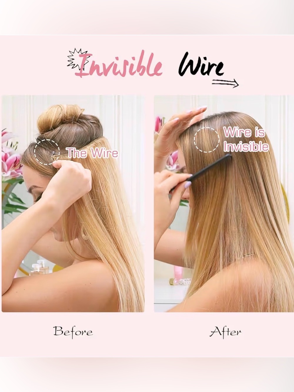 18” Dark Brown #4 Halo‎ Fishwire Clip-In Human Hair Extension 1pc #033 - Picture 6 of 14